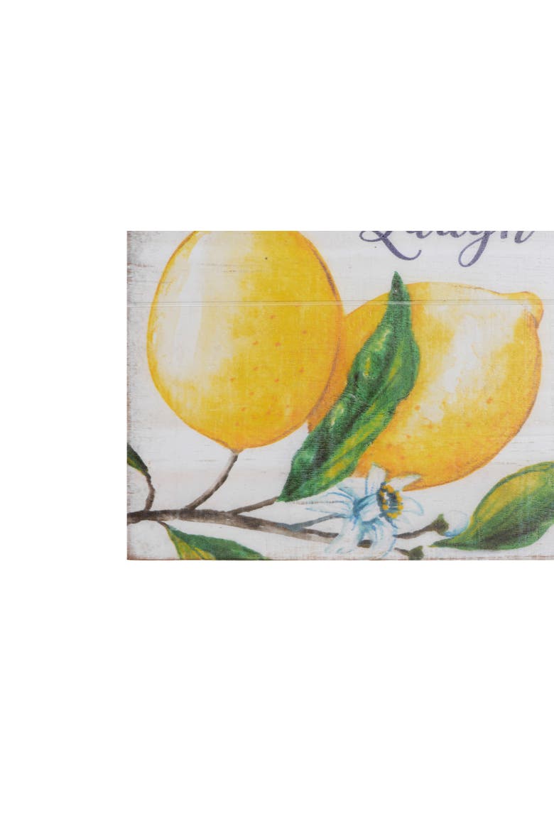 "Gather in Our Kitchen" Wood Wall Décor with Lemons, Alternate, color, Yellow