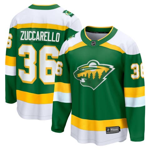 Men's Fanatics Branded Mats Zuccarello Green Minnesota Wild Alternate Premier Breakaway Player Jersey