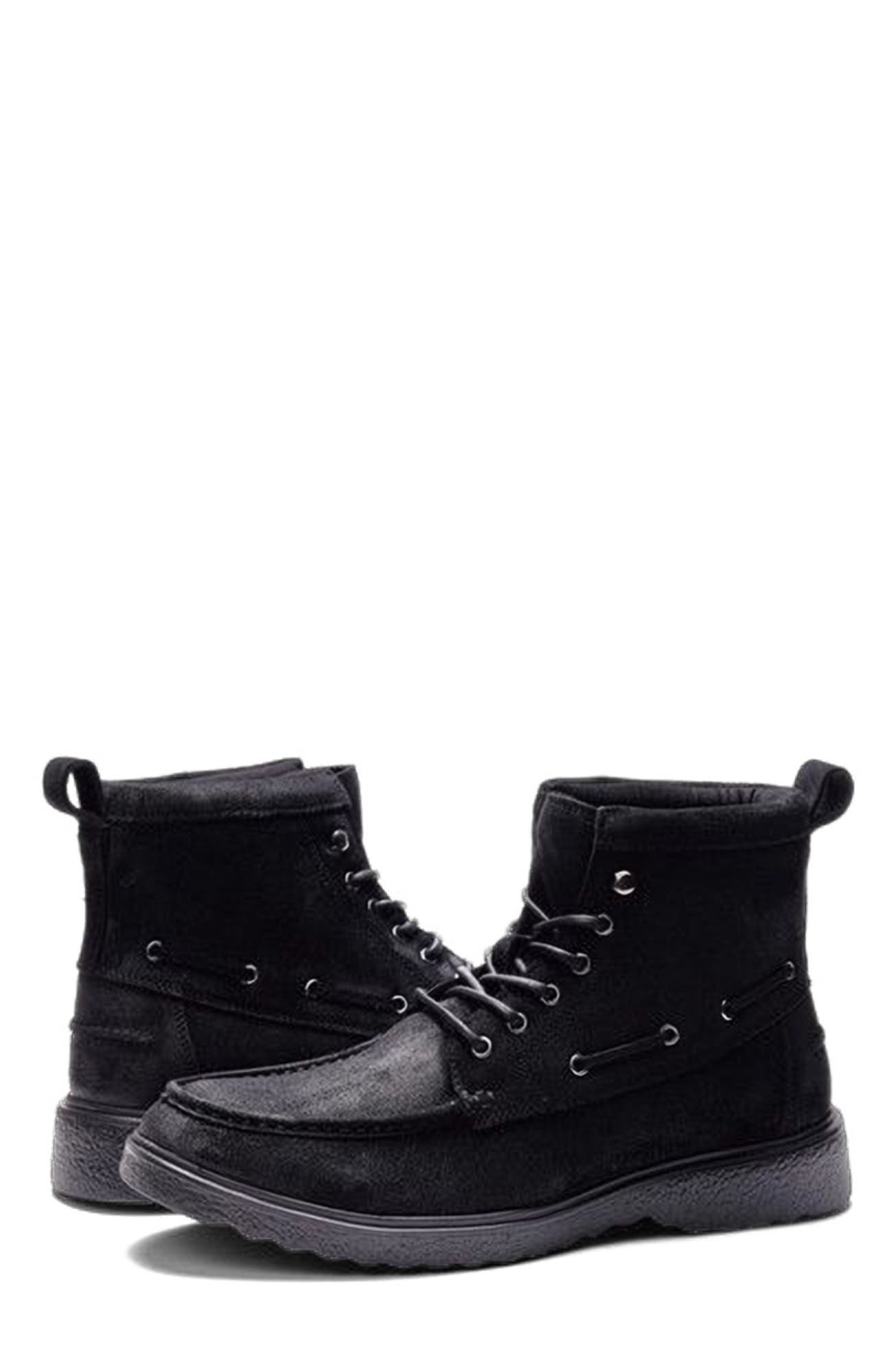 A. Veer Tundra Moc Boot, Alternate, color, Black Nubuck