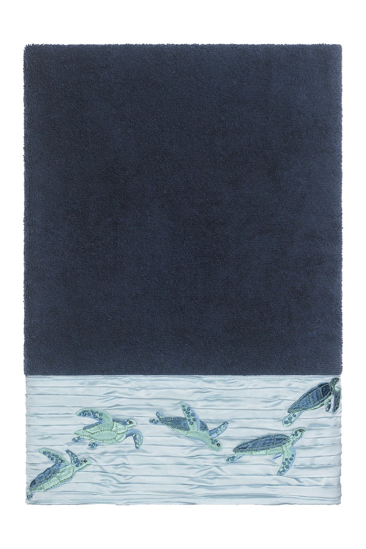 Linum Home Textiles Mia Embellished Bath Towel - Midnight Blue ...