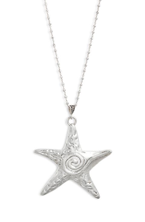 Starfish Swirl Pendant Necklace