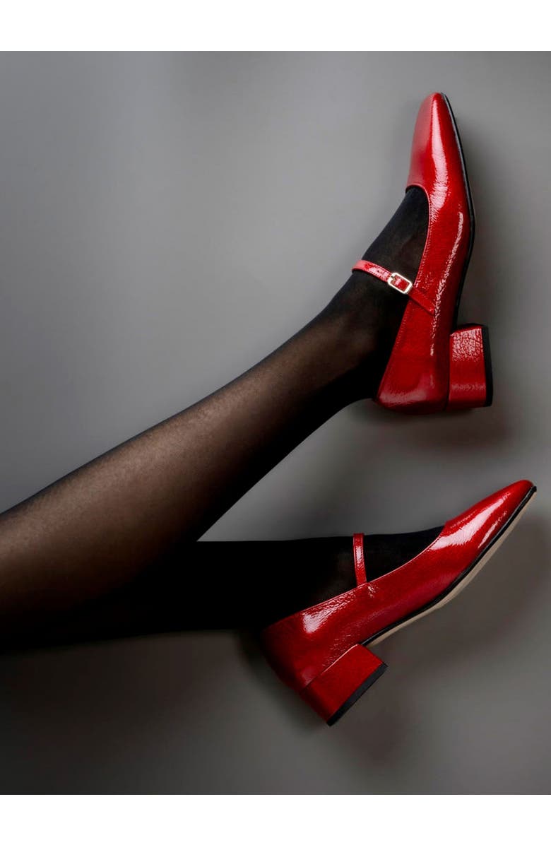 Menina Step Clotilda Mary Jane, Alternate, color, Red