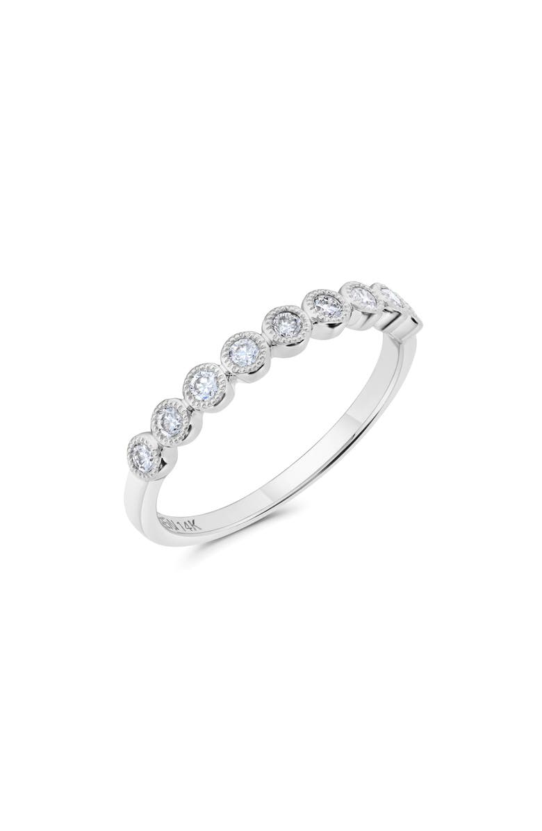 H.J. Namdar Bezel Diamond Stacking Ring - 0.24ct., Alternate, color, White Gold