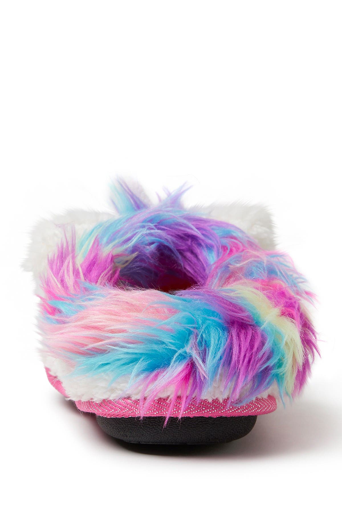 Kids' Peyton Novelty Unicorn Fuzzy Slipper, Alternate, color, PARADISE PINK - 00624