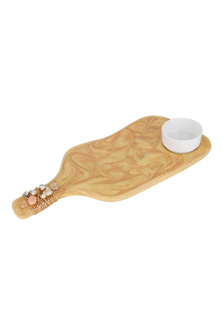 Embellished Chips & Dip Board, Main, color, PINK GOLD