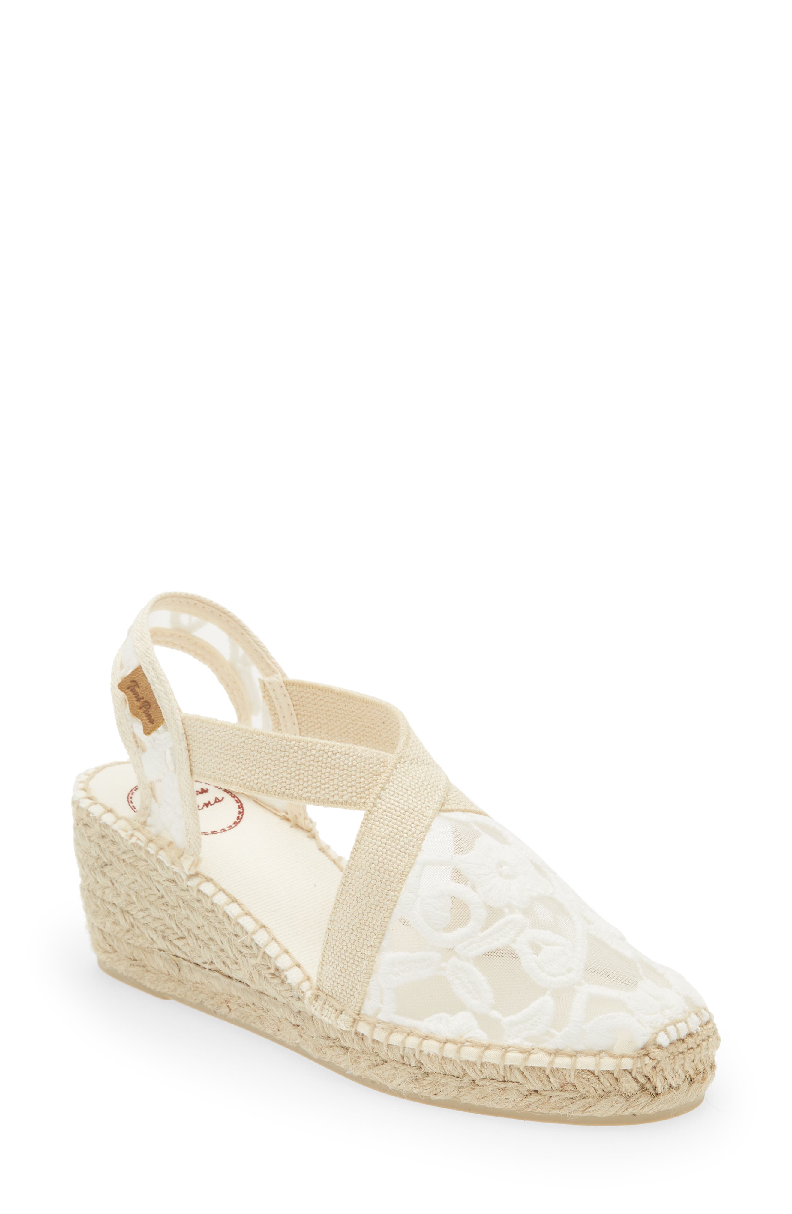 Terra Espadrille Wedge, Main, color, ECRU FABRIC