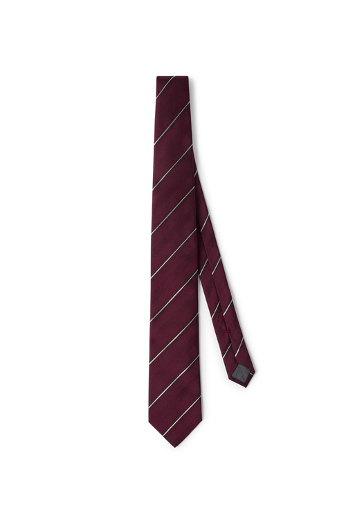 Brunello Cucinelli Striped Silk Tie
