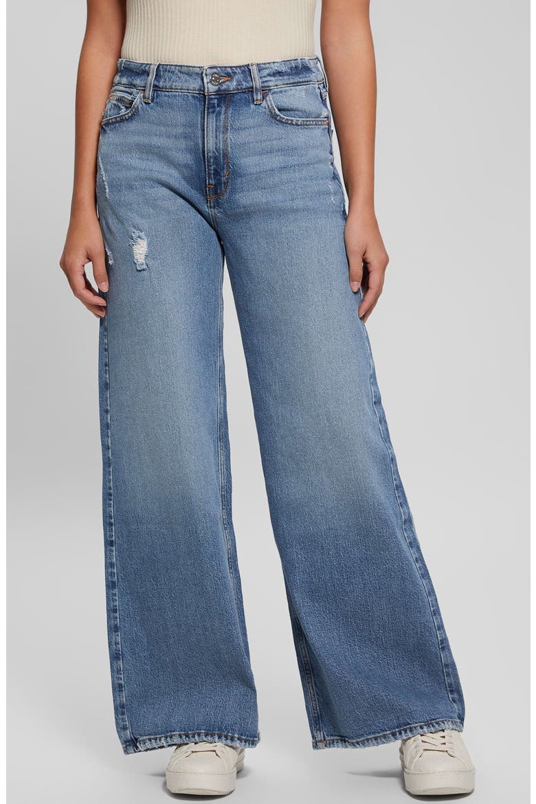 Bellflower Wide-Leg Jeans, Main, color, BLU MAGIC