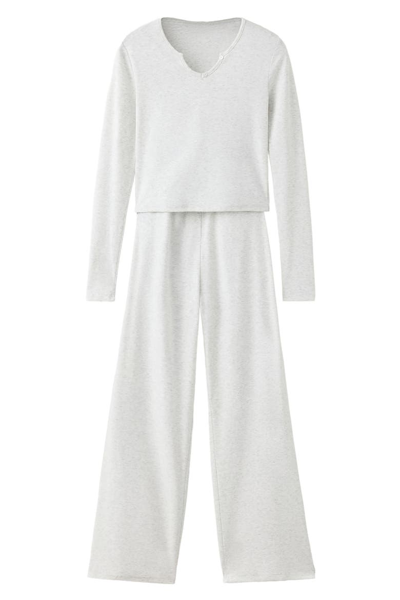 Kids' 2-Piece Pajama Set, Main, color, MEDIUM HEATHER GREY