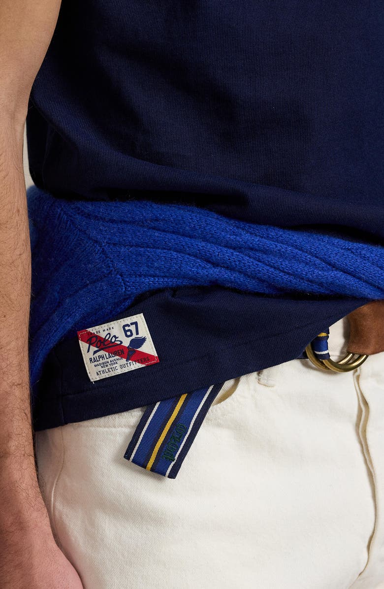 Polo Ralph Lauren 1967 Running Club Embroidered Cotton T-Shirt, Alternate, color, 