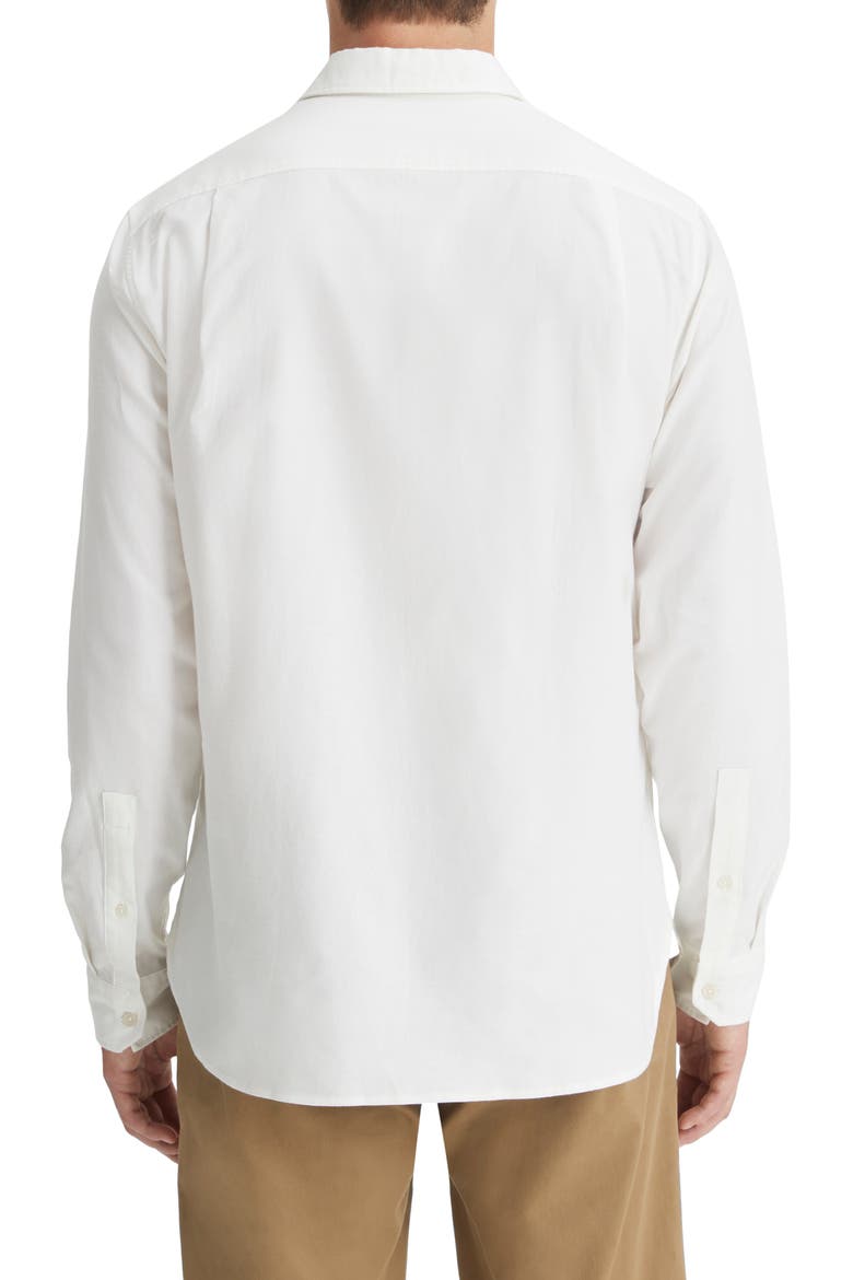 Solid Stretch Button-Up Shirt, Alternate, color, OPTIC WHITE