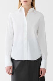 Lafayette 148 New York Fitted Shirt with French Cuffs