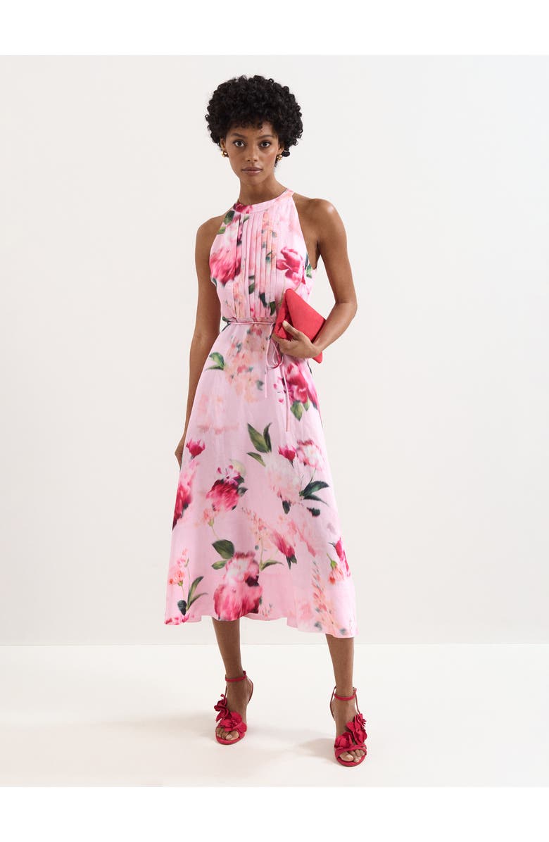 Phase Eight Bethany Midi Dress, Main, color, Pink