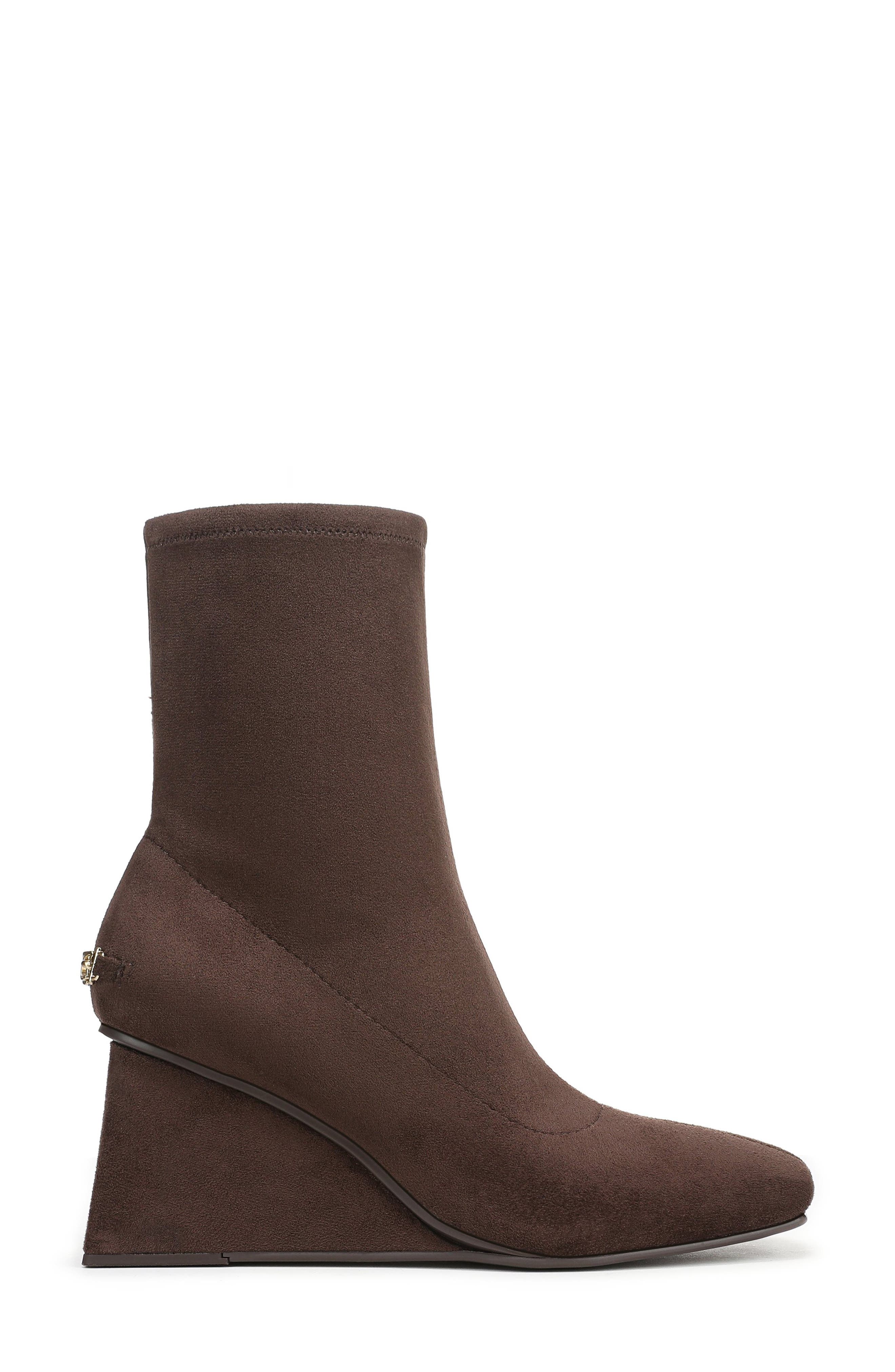 Circus NY by Sam Edelman Lia Wedge Bootie, Alternate, color, Dark Chocolate