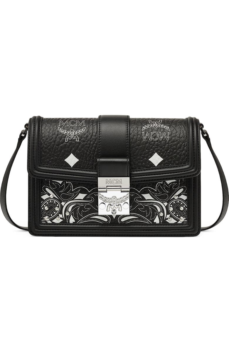 MCM Small Tracy Visetos Coated Canvas Shoulder Bag, Main, color,