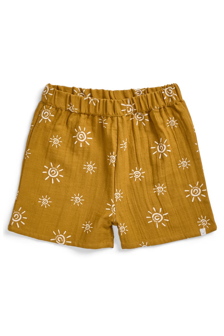 Sun Muslin Shorts, Main, color, Sun Gardenia