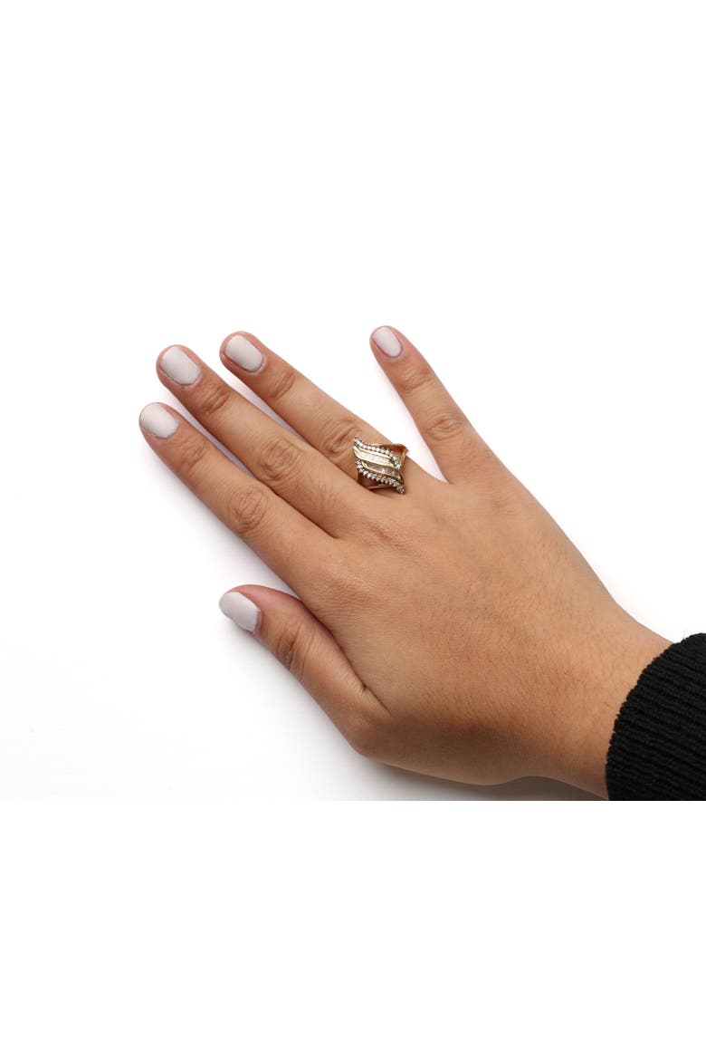 10K Yellow Gold 1/2 Cttw Diamond Cocktail Ring, Alternate, color, Yellow