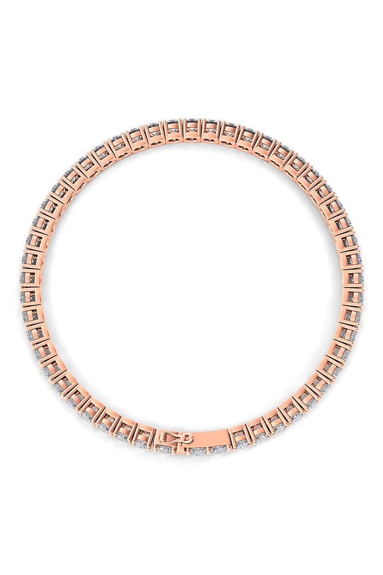 Round Cut Lab Grown Diamond Tennis Bracelet, Alternate, color, 14K ROSE GOLD