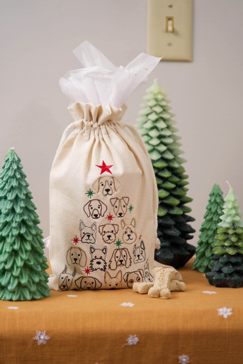 Dog Tree Gift Bag, Alternate, color, Off-White