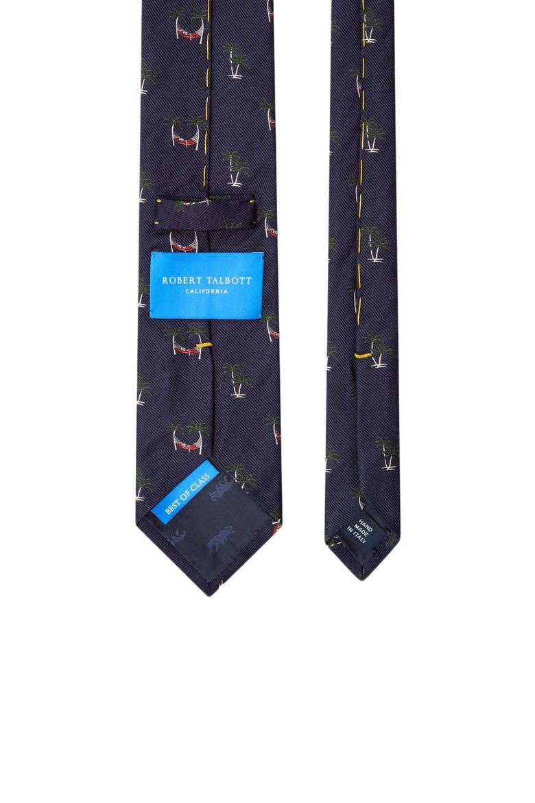 Robert Palm Hammock Best of Class Necktie, Alternate, color, Navy