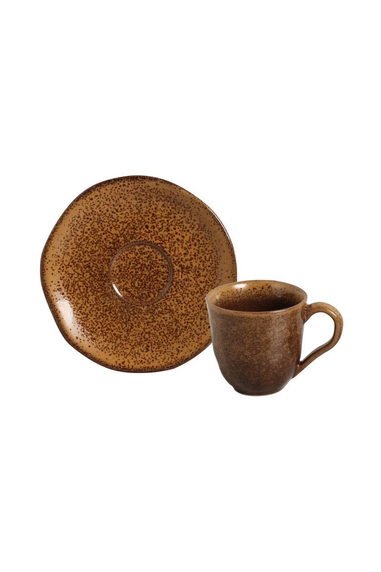 Coffee Cup & Saucer - Set of 6, Main, color, Dijon