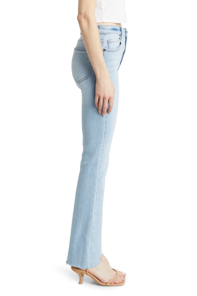 Raw Hem Bootcut Jeans, Alternate, color, LIGHT WASH