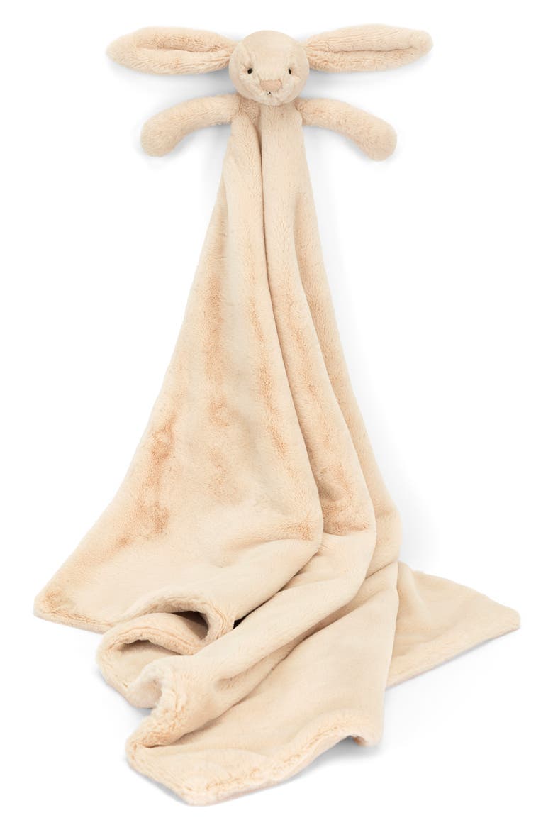 Bashful Luxe Bunny Blankie, Main, color, BEIGE
