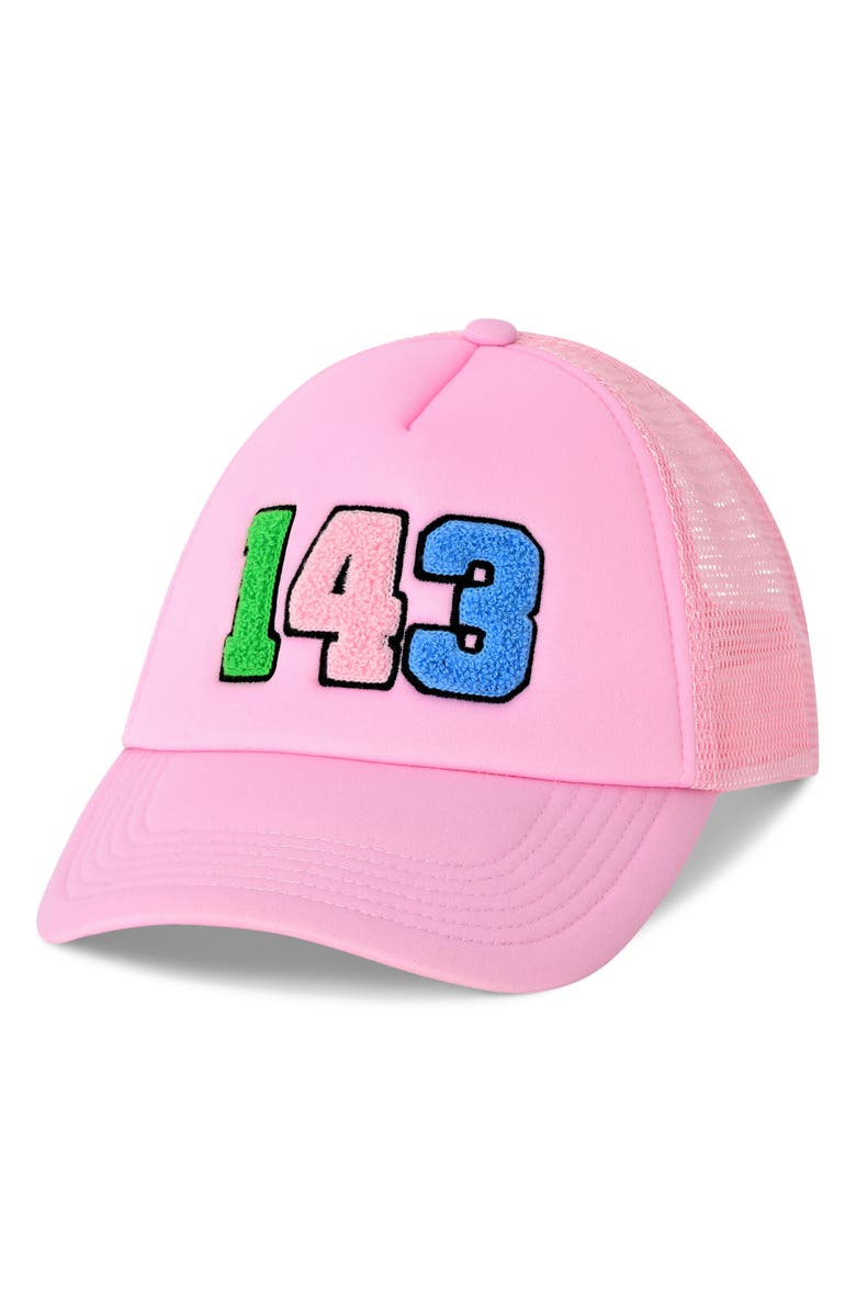 Iscream Kids' 143 Trucker Hat, Main, color, Pink Multi