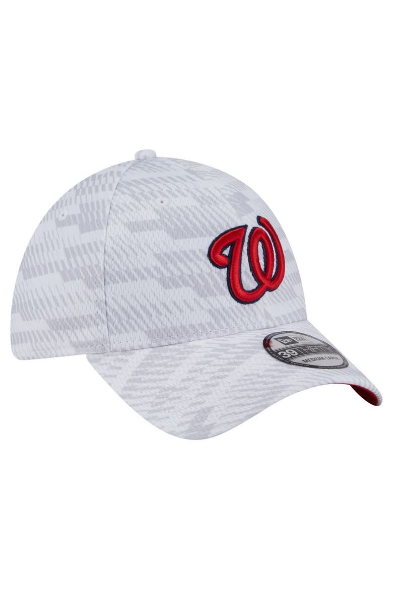 Men's New Era  White Washington Nationals Graded 39THIRTY Stretch Fit Hat, Alternate, color, White