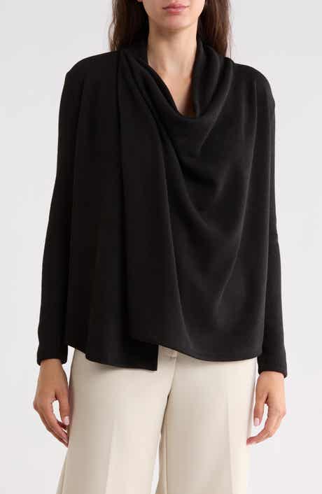 Draped Cowl Neck Sweater