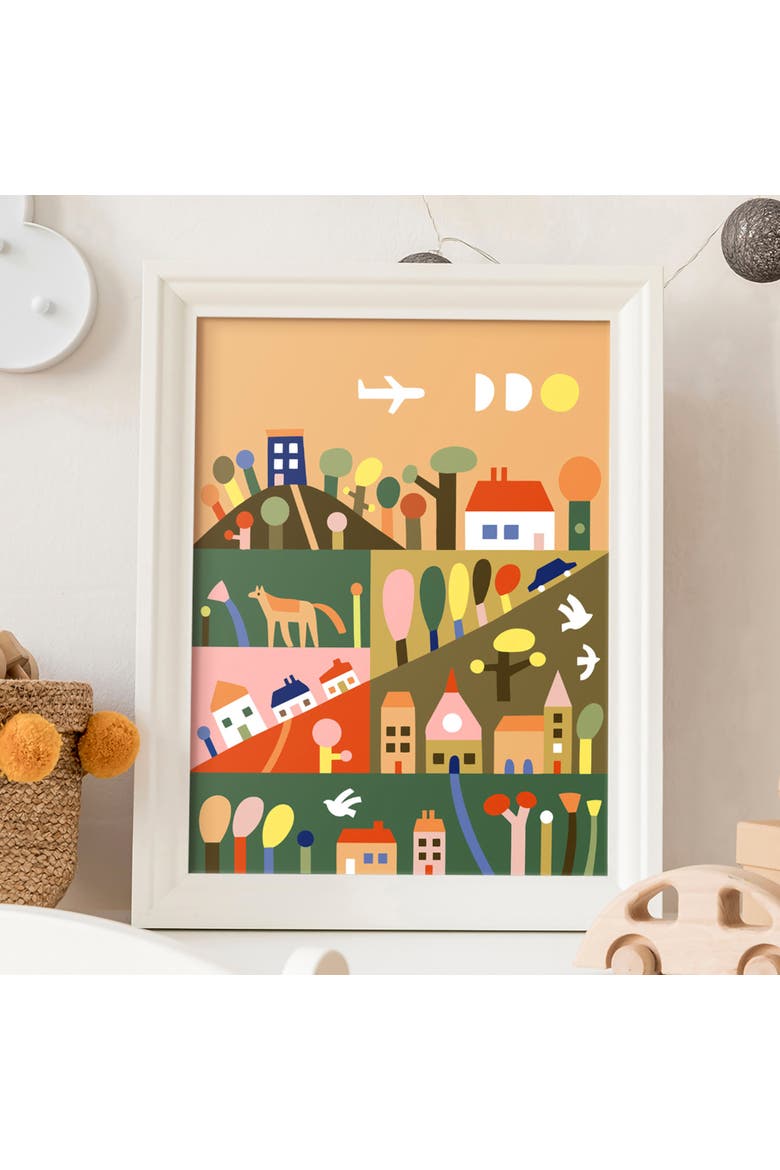 Paint By Numbers Outside the City, DIY Art Craft Kit, Alternate, color, Multicolored