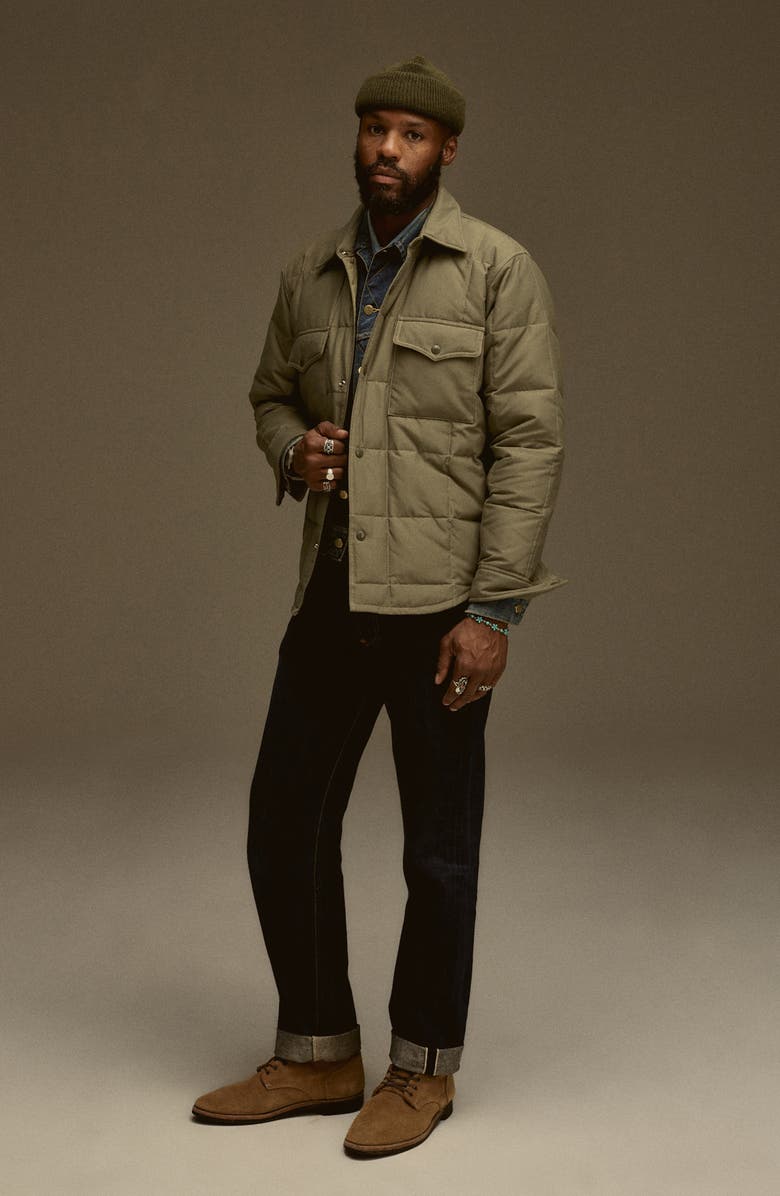 Eddie Bauer x Buck Mason Cascade Yukon 650 Fill Power Down Quilted Shirt Jacket, Alternate, color, 