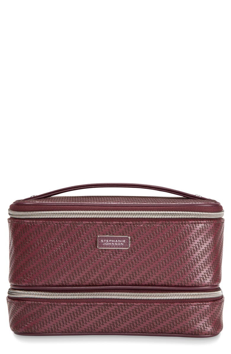 Stephanie Johnson Rosewood Ruby Royale Jenny Train Cosmetics Case, Main, color, Purple