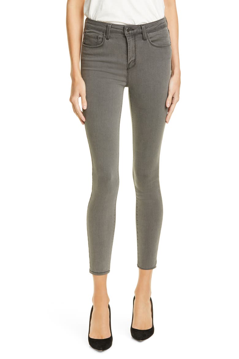 Margot Crop Skinny Jeans, Main, color, CAST IRON
