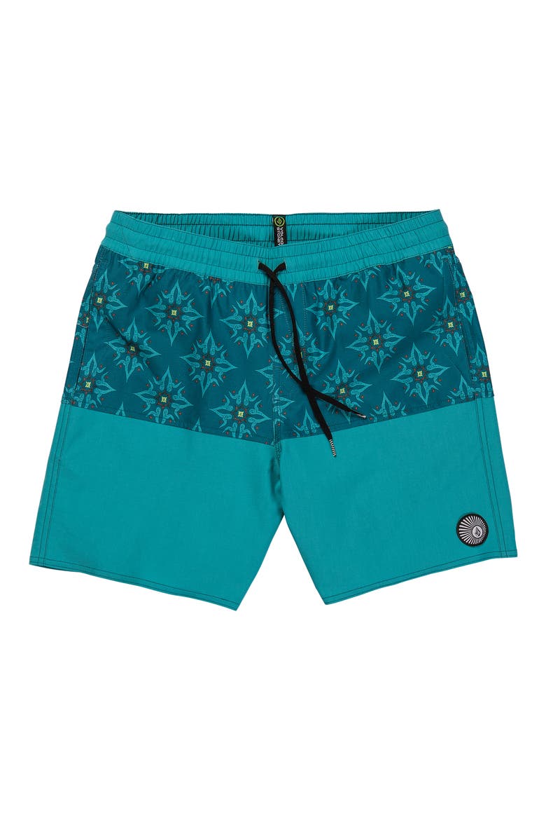 Unbalanced Stoney Swim Trunks, Main, color, ELECTRIC BLUE