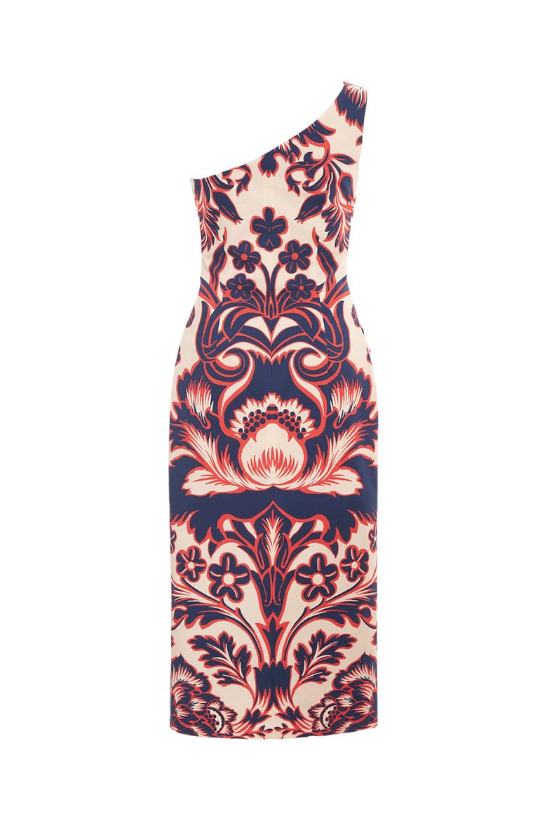 Bold Shoulder Dress Va-Va Placée White, Alternate, color, Va-Va Placée White