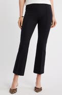 Caslon® Seamed Stretch Ponte Flare Leg Pants