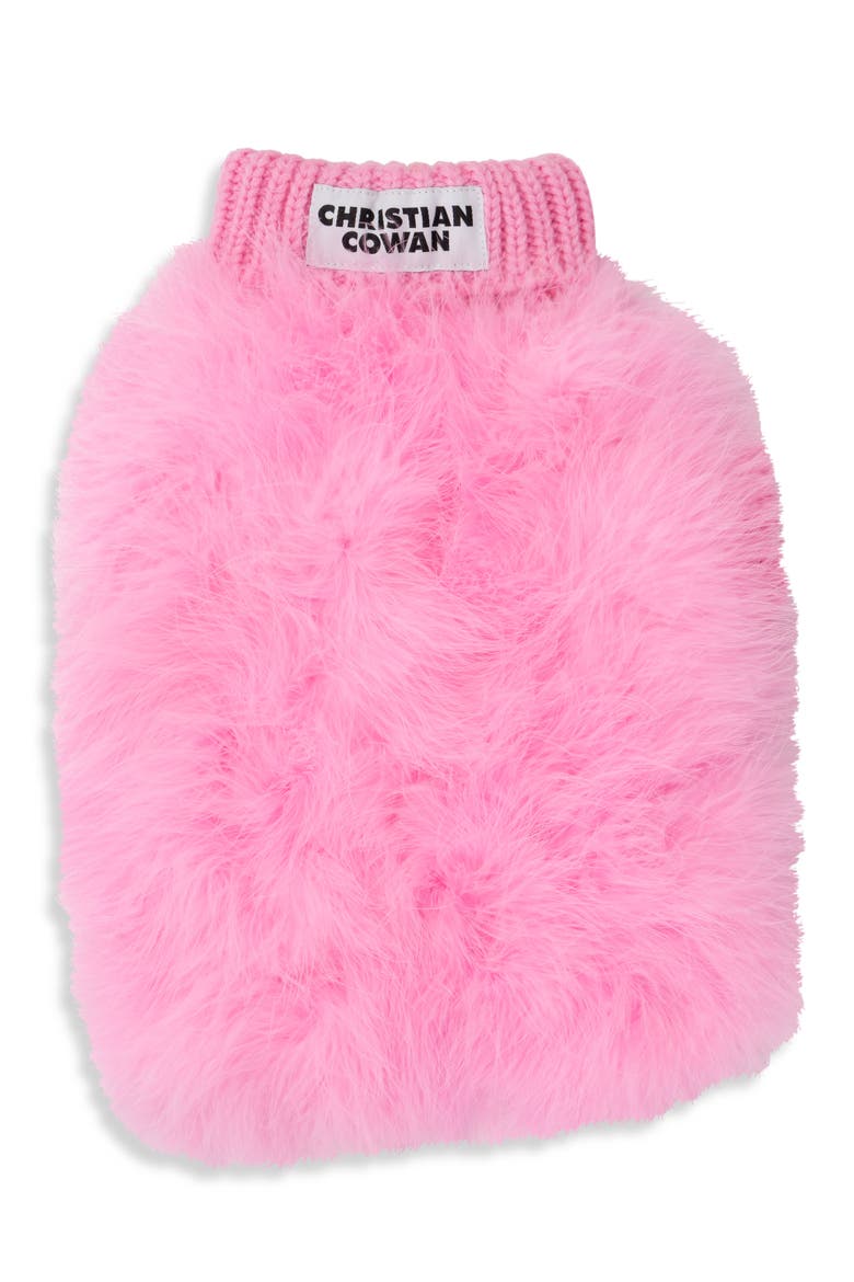 Christian Cowan Fluffy Dog Sweater, Main, color, PINK