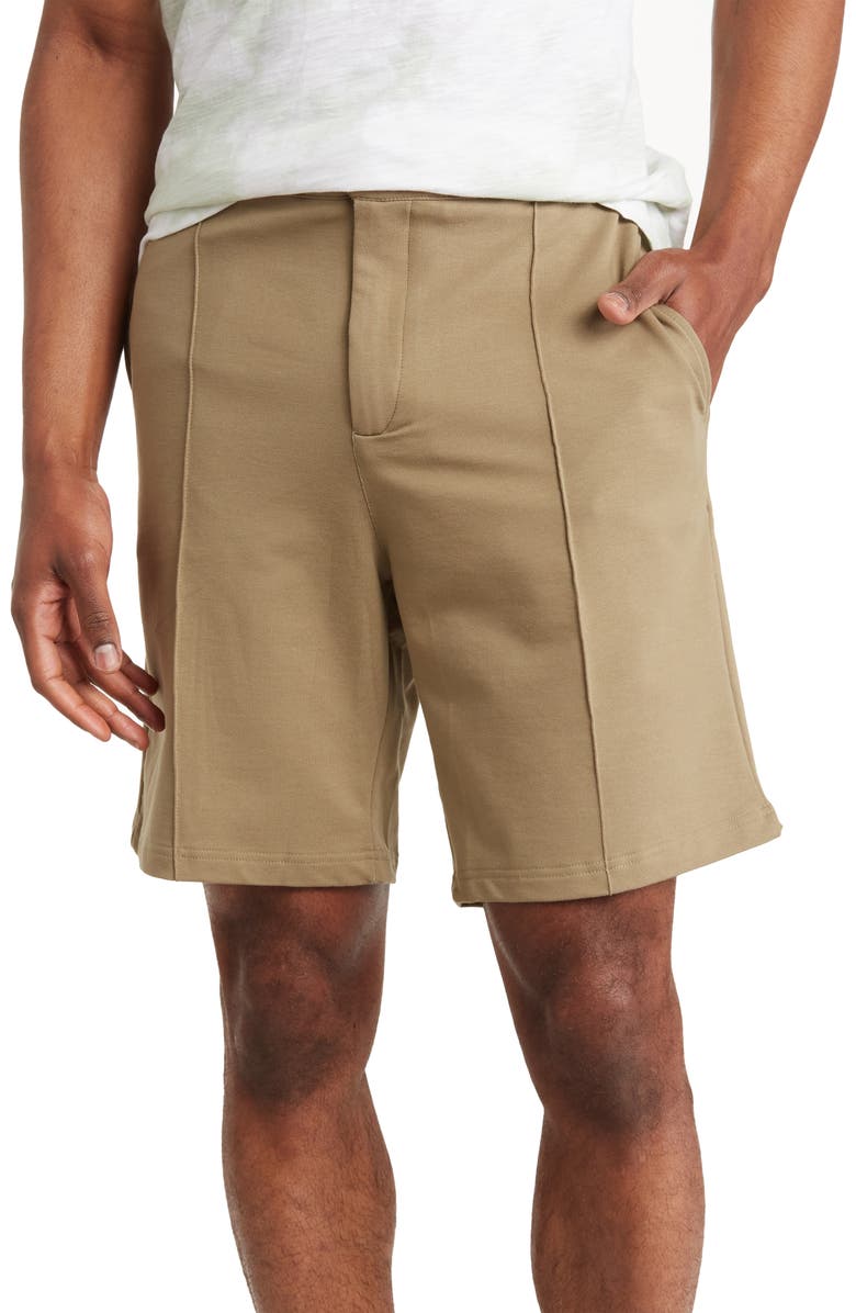 Stone Rose French Terry Fleece Chino Shorts, Main, color, Olive