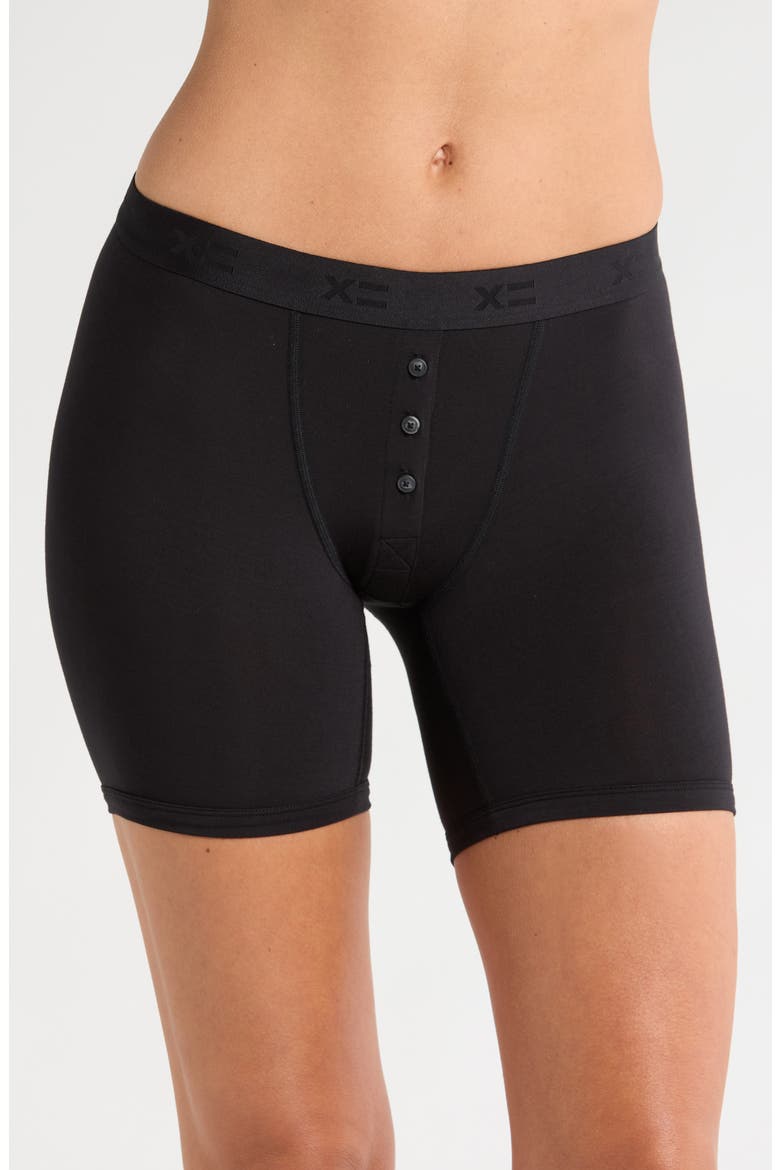 6-Inch Modal Boxer Briefs, Main, color, BLACK X