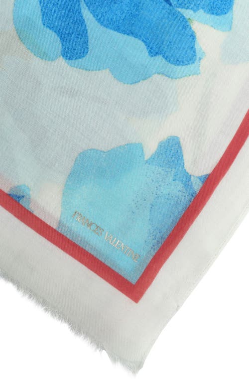 Frances Valentine Blush Tulip Oblong Scarf In Neutral