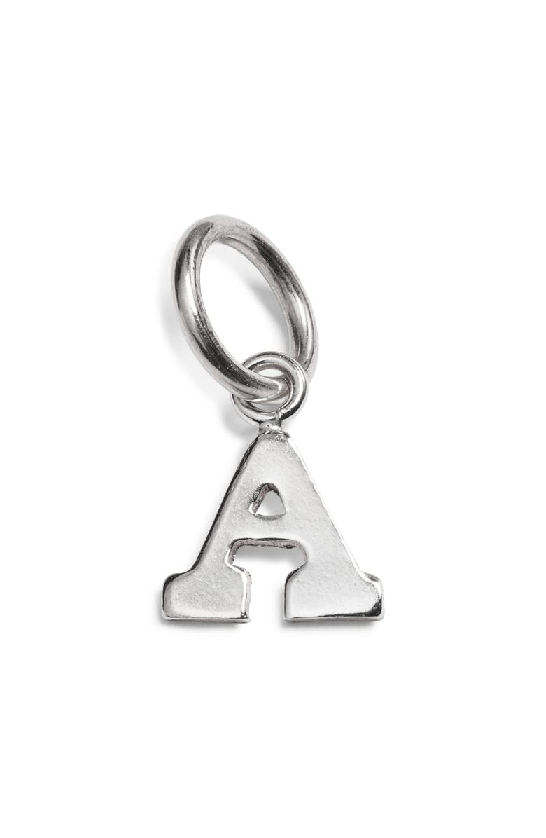 Nashelle Initial Charm, Main, color, Sterling Silver - A