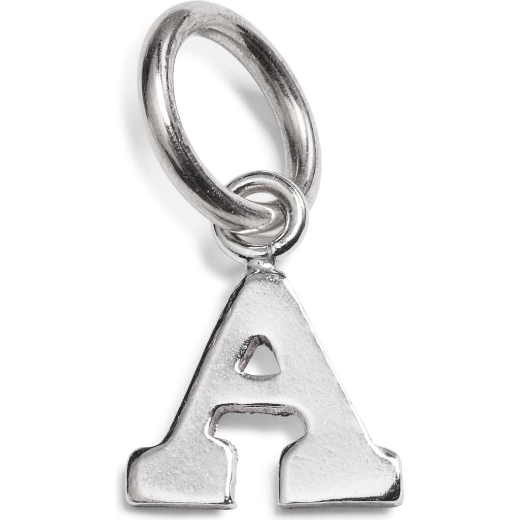 Nashelle Initial Charm In Sterling Silver - A