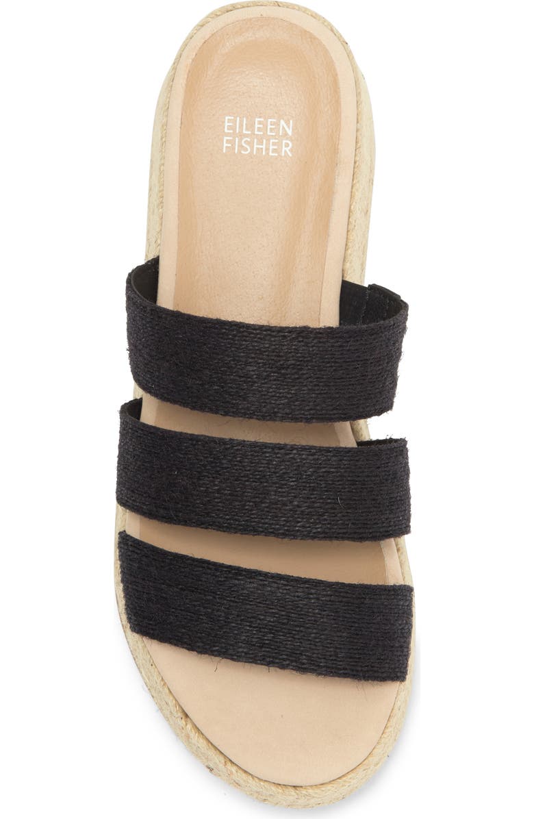 Eileen Fisher Mayla Espadrille Platform Wedge Slide Sandal, Alternate, color,
