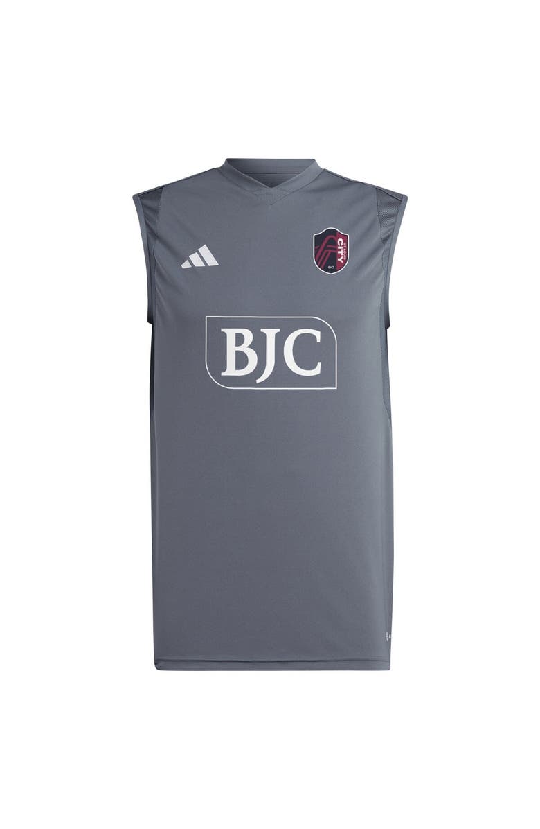 adidas Men's adidas Gray St. Louis City SC 2024 Sleeveless Training Jersey, Alternate, color, Gray