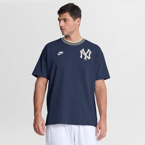 Men's Nike Navy New York Yankees Cooperstown Collection Ringer T-Shirt