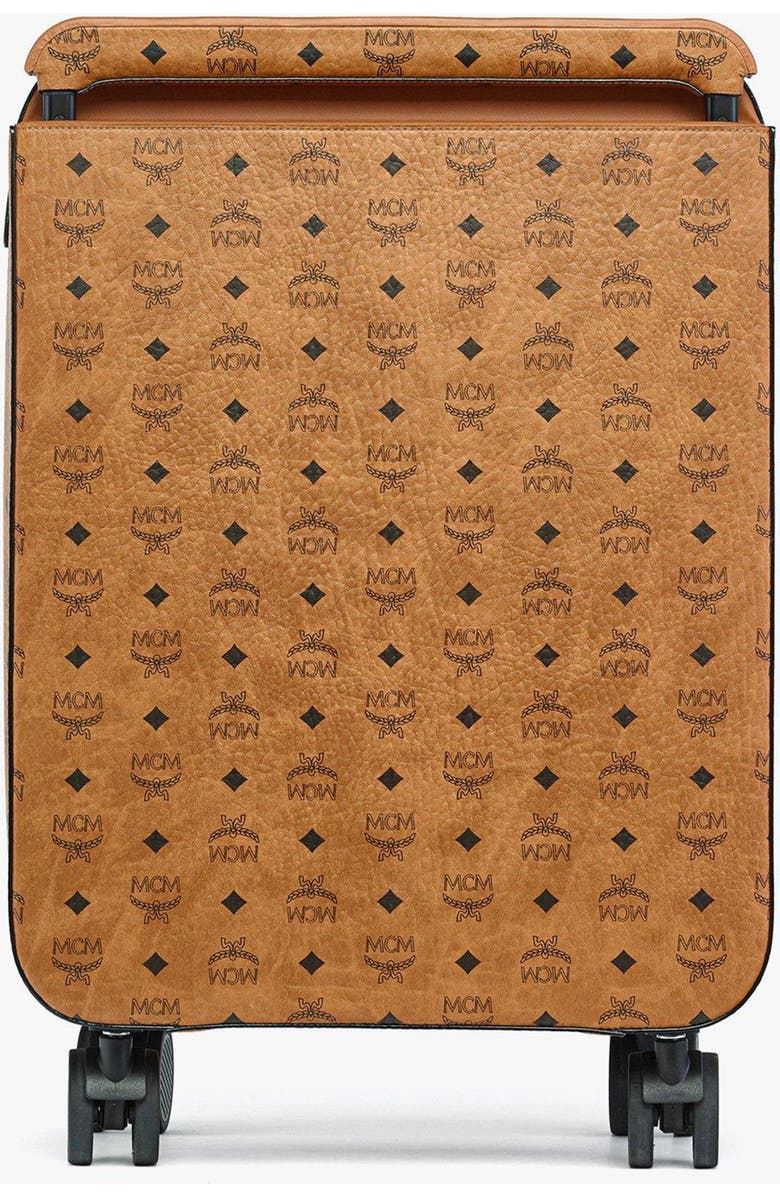 MCM Ottomar Cabin Trolley in Visetos, Alternate, color, Cognac