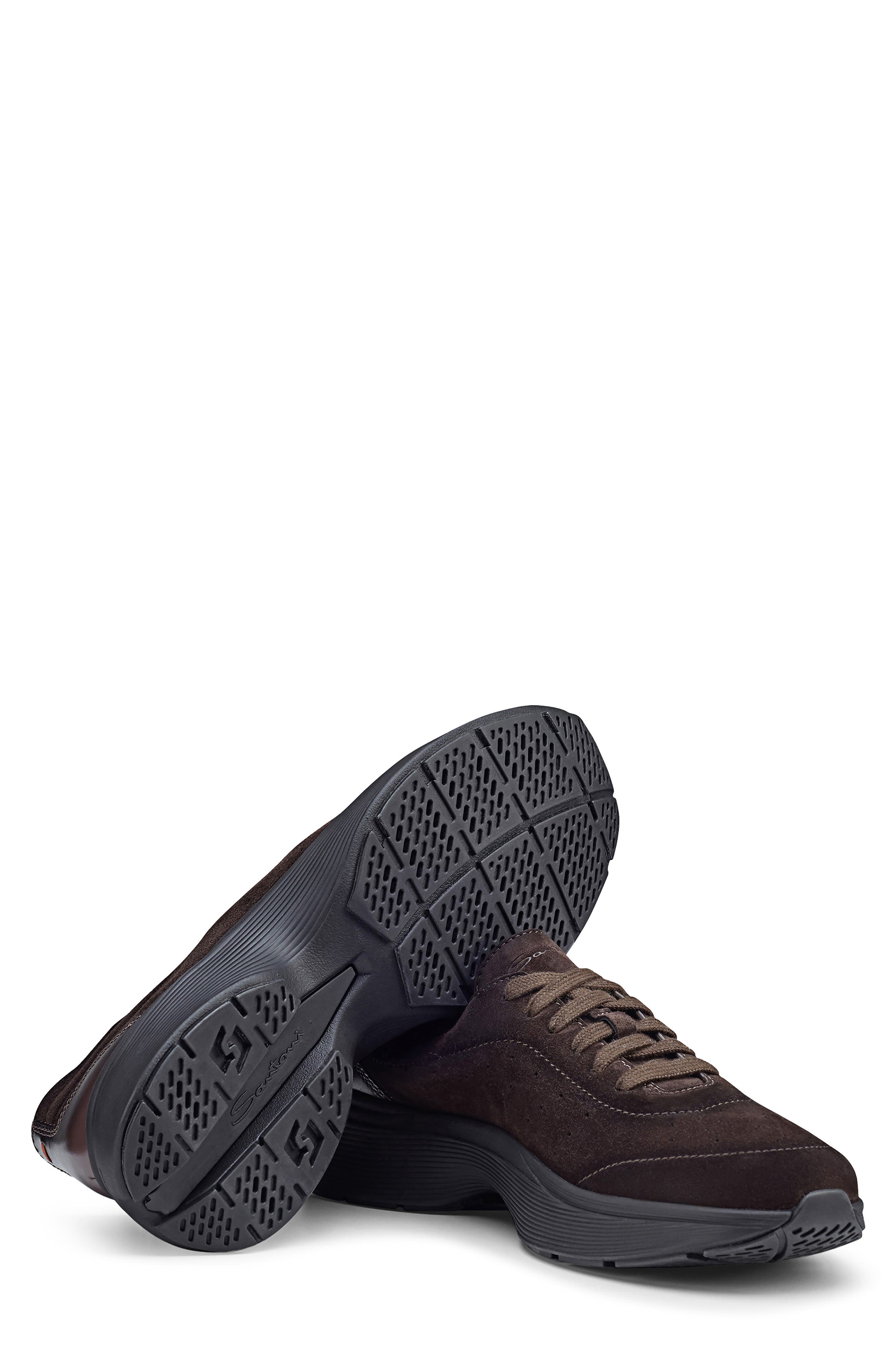 Santoni Bounce Sneaker, Alternate, color, Dark Brown