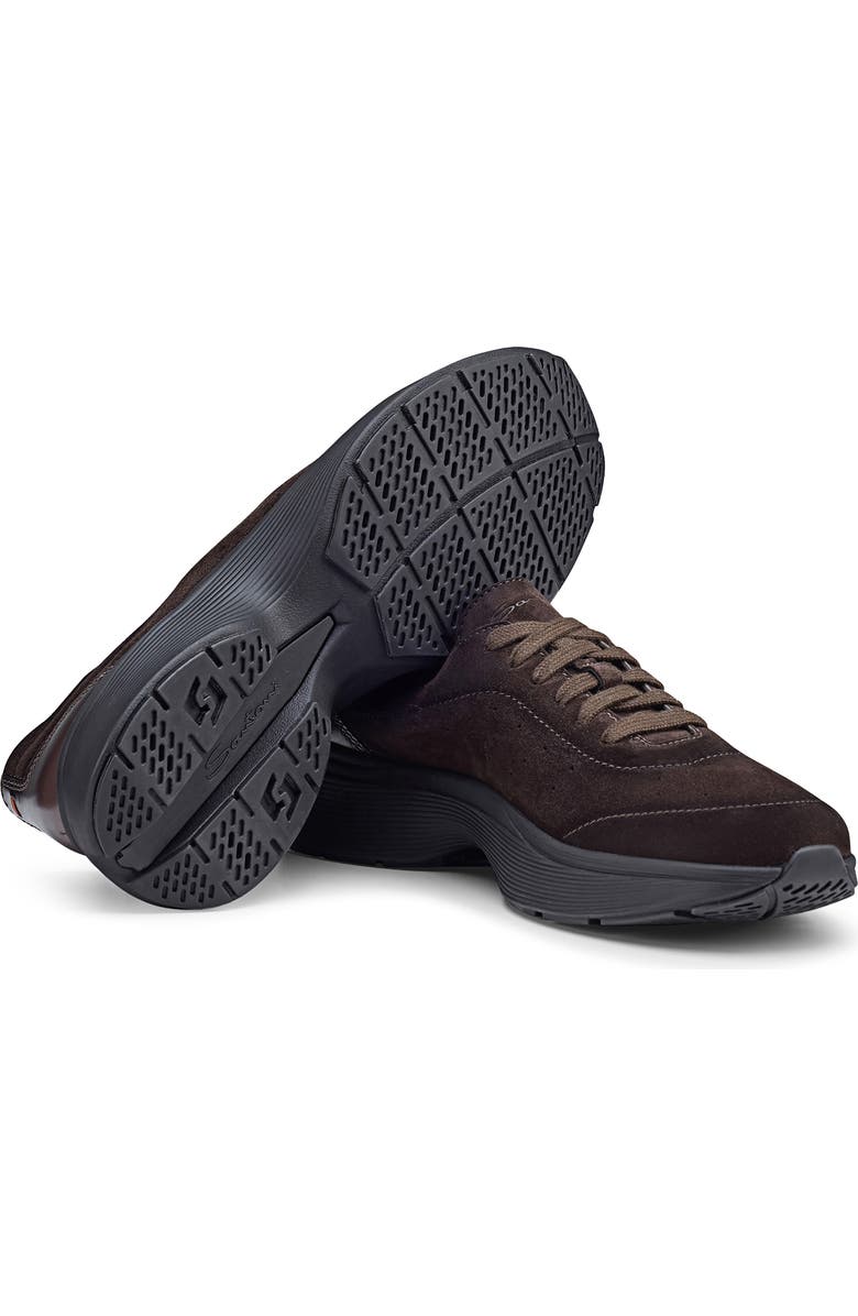 Santoni Bounce Sneaker, Alternate, color, Dark Brown