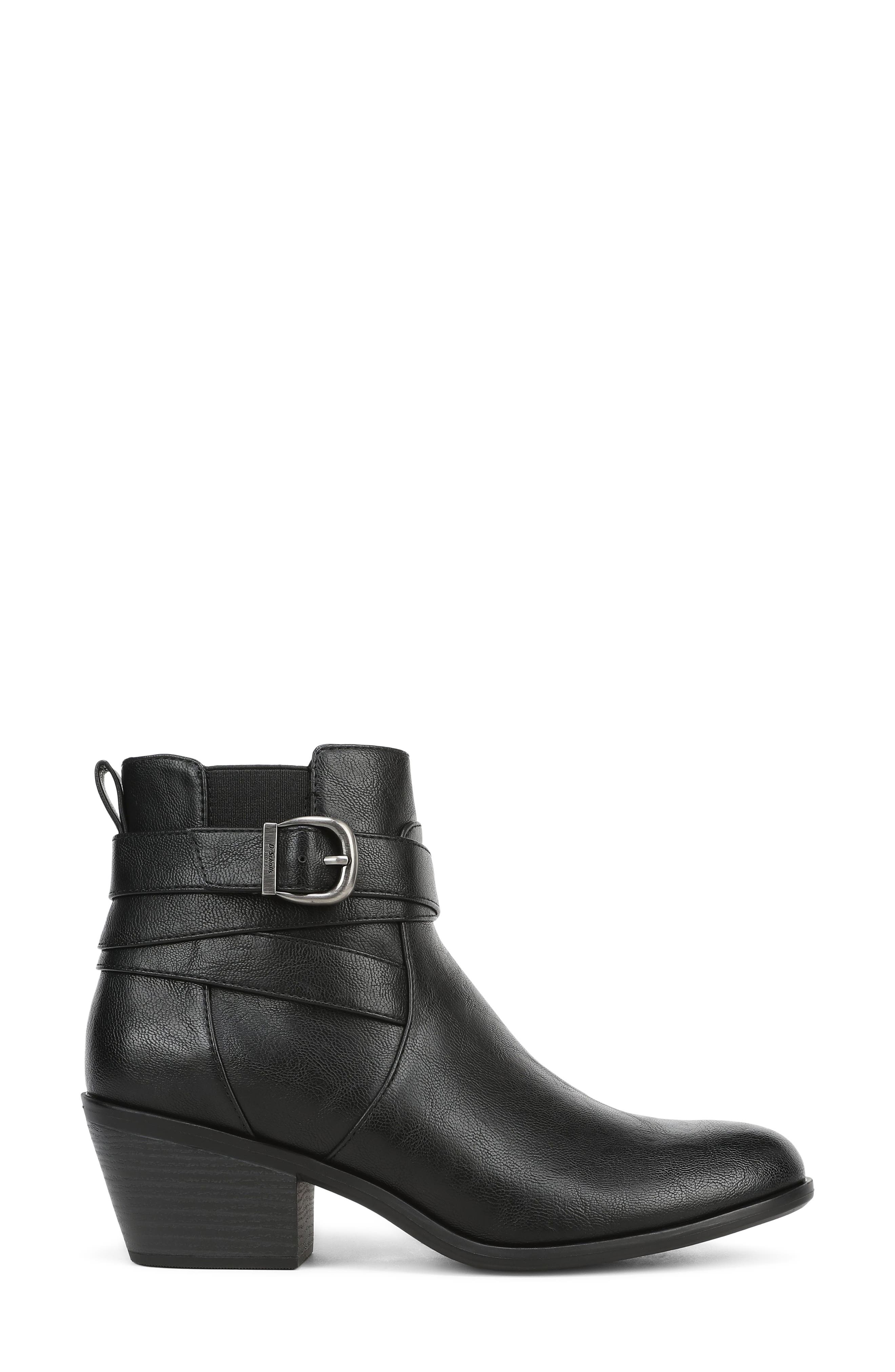 Collins Bootie, Alternate, color, BLACK FAUX LEATHER